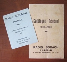 Alsace-Publicité - RADIO BORACH - COLMAR - CATALOGUE GENERAL - 1938/1939 