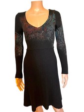 SAVE THE QUEEN  robe tricot noire  taille  S ou 36