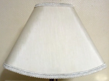 Abat Jour Carré Tissu Blanc Cassé pour Lampadaire Ø Douille B22  ou E27 TBE