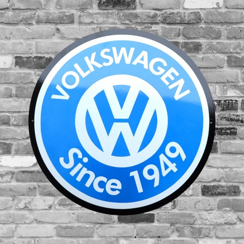 Plaque émaillée volkswagen - plaque,