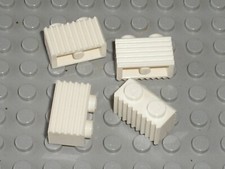 4 x LEGO White brick ref 2877