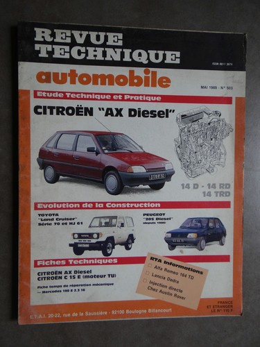 Revue technique automobile rta - revue,