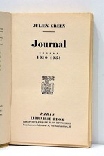 JOURNAL 1950-1954 GREEN PARIS 1955