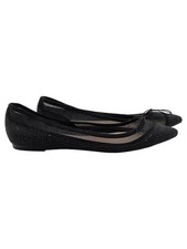 Zara Woman Ballerines Femme Noires Dentelle Mesh Strass Élégantes (EU 39)
