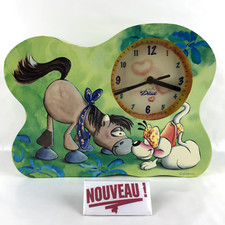 ➜Horloge murale Diddl - Souris et cheval Galupy & Diddlina de COLLECTION vintage