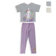 Pyjama Disney FROZEN ELSA Manches Courtes Fille Officiel En Coton BIO 5362