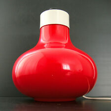 IMPORTANT PIED DE LAMPE LUMINEUX EN VERRE VINTAGE 1970 70s RETRO ANNEES 70 