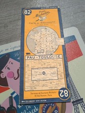 Carte Michelin Ww2 Datée 1945 Jus Pau Toulouse 