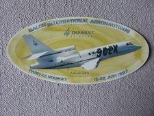 AUTOCOLLANT STICKER AUFKLEBER DASSAULT AVIATION FALCON 50EX SALON BOURGET 1997
