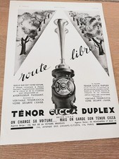 Publicité de 1934 TENOR CICCA DUPLEX klaxon avertisseur sonor automobiles 3247