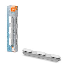 LED Smart + Lampe pour Salle de Bain Orbis Mur Duplo Argent IP44 20W 2100lm Tdc