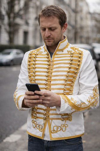 Veste militaire hussard - militaire,