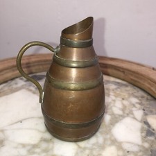 Small 4” Copper Cider Pitcher Toy Scale Model Doll Beer French Miniature