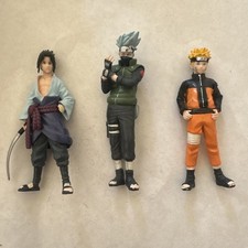 Lot 3 Figurines Naruto Shippuden - Sasuke - Kakashi