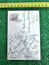 Carte Postale Autographe Signé Turin 1950 Sans Maillot Match Porté