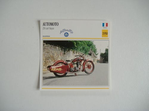 Fiche moto automoto 250 - automoto, stayer