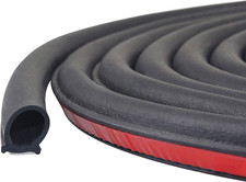 D-Shape Self-Adhesive Car Door Seal Strip for Noise Insulation - 39.4' Long