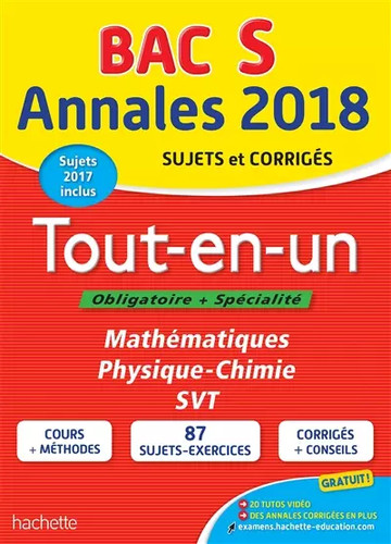 Annales bac 2018 tout un - bac, le