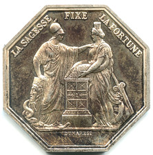 jeton argent banque de France An VIII n°1295