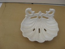 ANCIEN PORTE SAVON BLANC EN