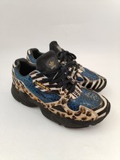 Adidas Torsion Falcon Léopard Zèbre Panthère Basket Tennis Chaussure Peau Us...