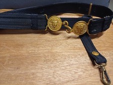 Ceinturon militaire porte-sabre de grande tenue d'officier de l'armement