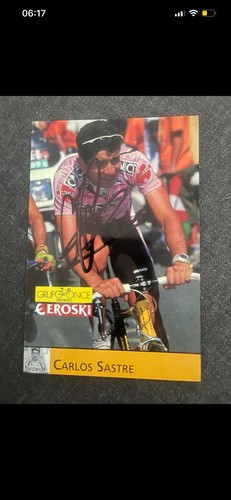Carte postale cyclisme carlos - cyclisme,