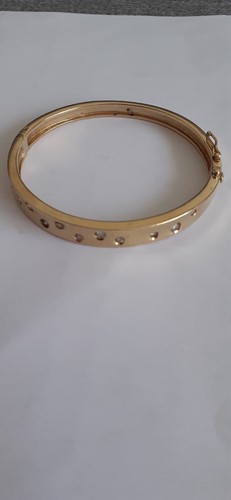 Bracelet jonc plaqué or - bracelet, en