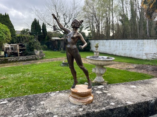 Bronze art déco danseuse - bronze,