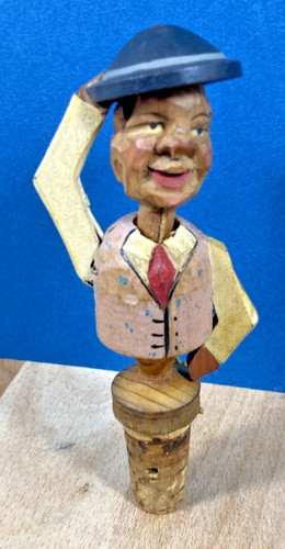 Ancien bouchon articulé bois