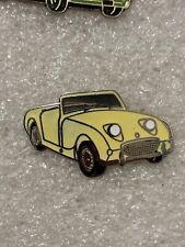 Austin Healey Sprite MkI Yellow Enamel Lapel Pin Pins Auto Automobile Roadster
