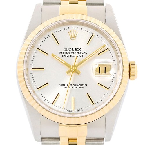 Rolex datejust 18k jaune et - datejust, or