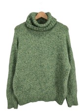 ZARA Pull-over à col roulé Dames Pull T EU 36 kaki style décontracté