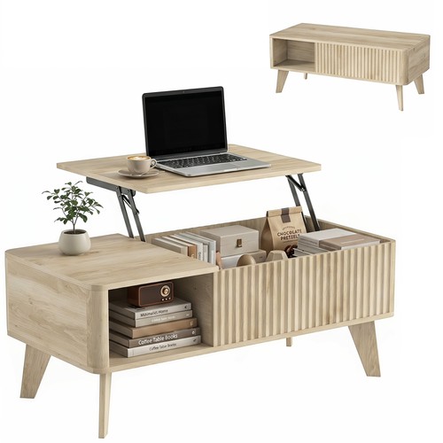 Homcom table basse relevable - table,