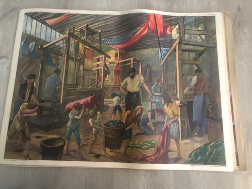 Ancienne affiche carte - ancienne,