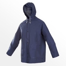 Imperméable Météo Humide Protection contre la Pluie Vent Ciré avec Capuche Bleu