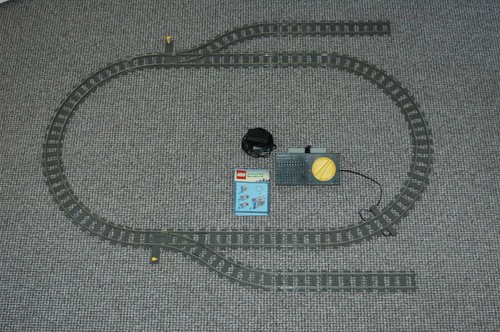 Lego train rails chemin - rails, 9v
