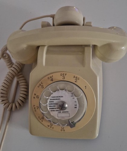 Telephone ancien beige s63 - ancien,