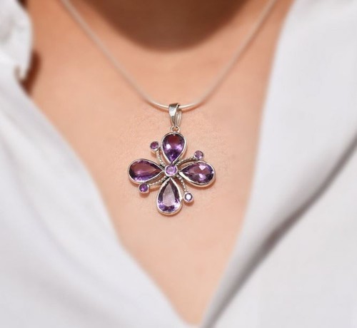 Pendentif argent sterling - en,