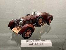 Hispano Suiza 1924 type H6C Course André Dubonnet 1/24 FRANKLIN MINT- Comme Neuf