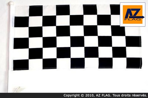 Drapeau voiture damier - de, À