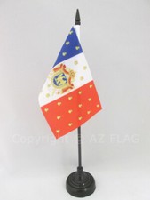 DRAPEAU DE TABLE ETENDARD DE NAPOLÉON III 15x10cm - PETIT DRAPEAUX DE BUREAU SEC