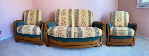 Canapé fauteuils style art - ,