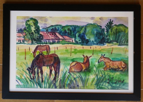 Tableau aquarelle gérard - tableau,