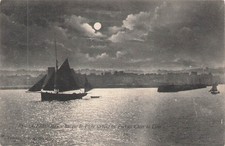 50 Cherbourg, barque de pêche au clair de lune  114074