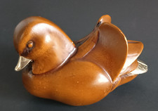 **ELLI MALEVOLTI SCULPTURE OISEAU EN RESINE ET LAITON SIGNATURE