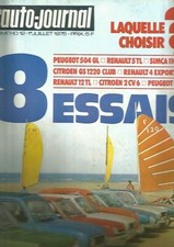 L'AUTO JOURNAL N°12 2 CV/6/ R4 EXPORT / 104 GL / R5TL / SIMCA 1100 GLS / R12 TL