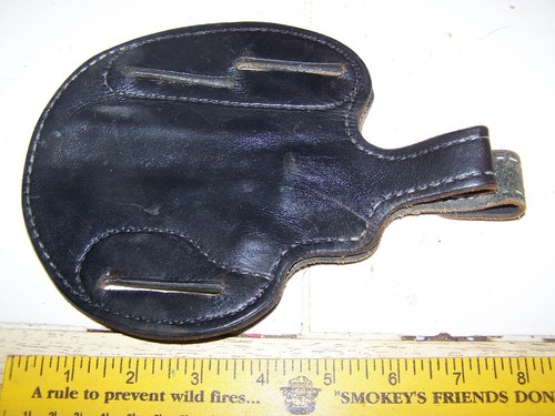 Black leather belt - belt, for