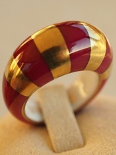 BAGUE VINTAGE PORCELAINE