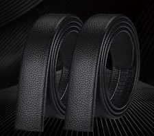 Ceinture de luxe en cuir pour homme sangle à cliquet sangle de remplacement sans boucle derme cuir de vache
